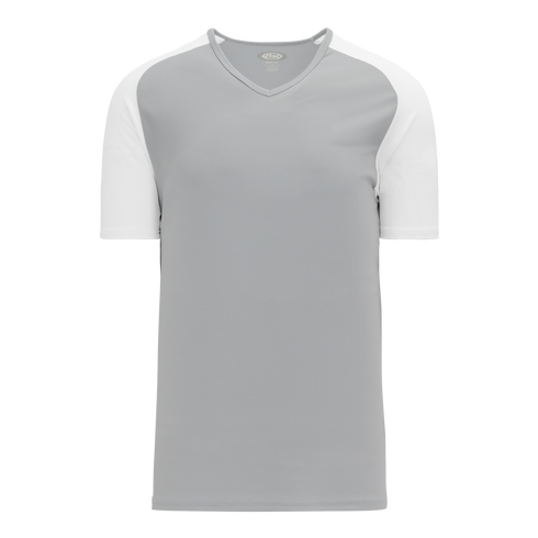 Athletic Knit V-Neck Baseball Jersey with Contrasting Shoulders (BA1375)
